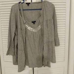 Talbots two piece sequinned top